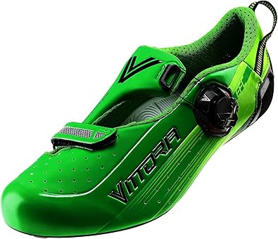 green cycling shoes