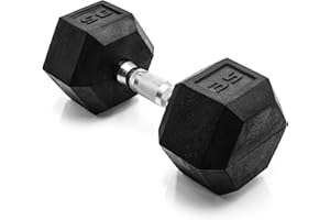 CAP Barbell Coated Hex Dumbbell Weight - Single | 10-120 lbs | Multiple Options
