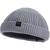 DASMINI Fisherman Beanie Hats for Men Women,Knit Trawler Skull Cap,Watch Cap,Spring Fall Winter Warm Short Hats