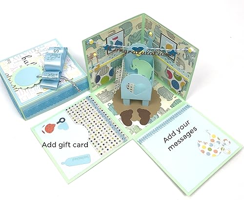 card box for baby shower boy