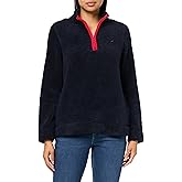 Nautica womens Mockneck Fleece Sweater Pullover