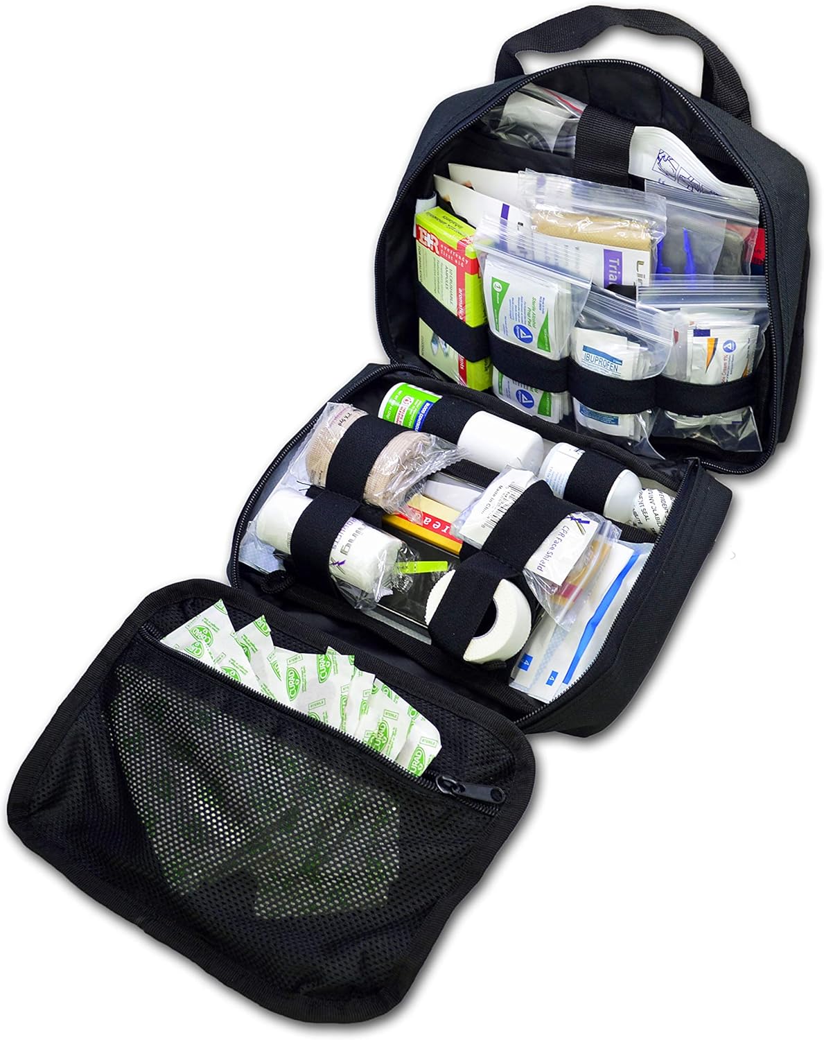 Lightning X Premium Rip-Away Individual First Aid Kit for Vehicle Head Rest - Black: Health & Personal Care