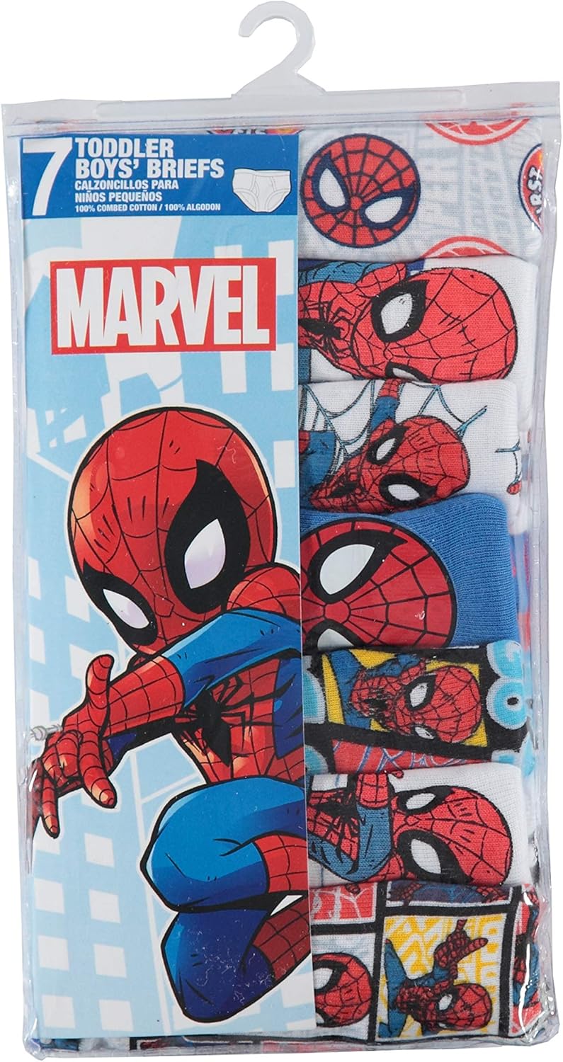 Marvel Little Boys' Spiderman Seven-Pack of Briefs: Clothing