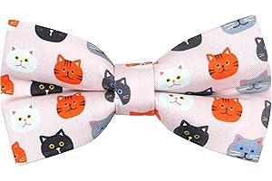 OCIA Cute Pattern Pre-tied Bow Tie Adjustable Bowties for Adult & Children