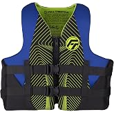 Full Throttle Adult Rapid Dry Neoprene USCGA Life Jacket for Water Sports, PWC &amp; Boats