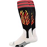 MadSportsStuff Flame Baseball Stirrup Socks