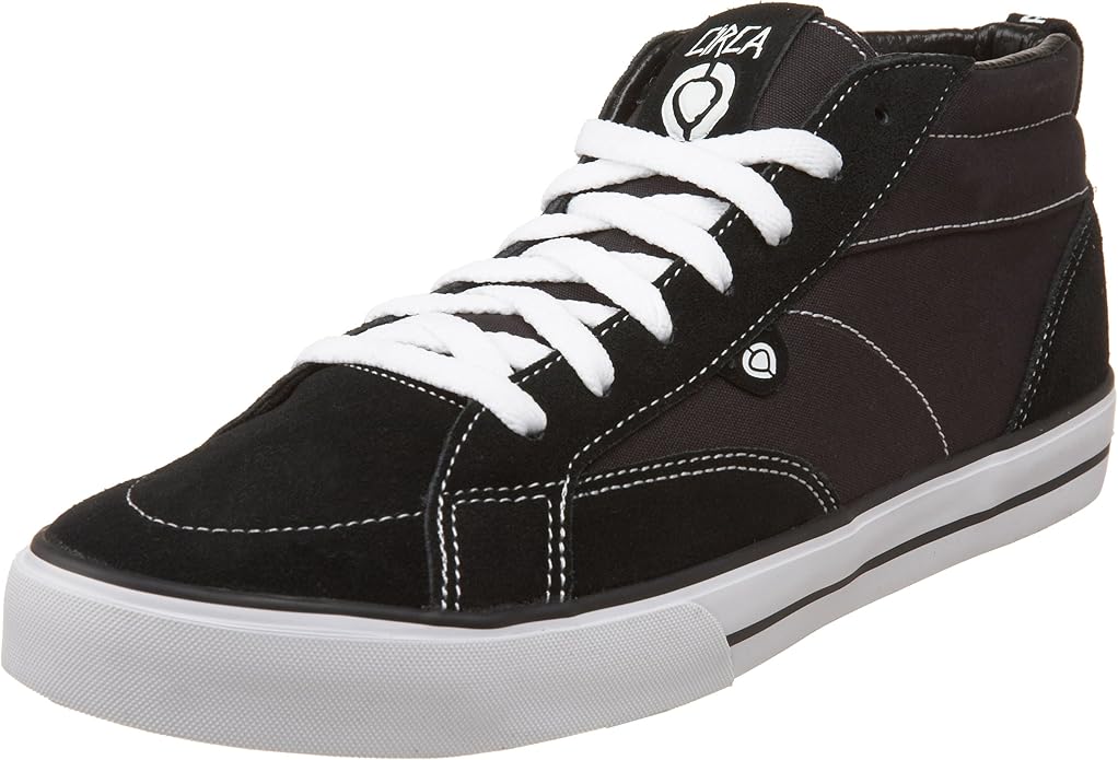 C1RCA Men's HCH Skateboard Shoe,Black/White,6.5 M US Shoes