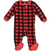 Leveret Kids Baby Boys Girls Footed Fleece Pajamas Variety of Styles (Size 3 Months-5 Years)
