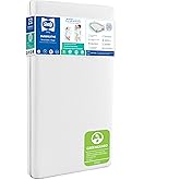 Sealy Baby DuoBreathe 2 Stage Breathable Crib Mattress, GREENGUARD Gold Certified, Made in USA, Waterproof, Premium Dual Firmness and Hypoallergenic, Toddler Bed Fit, 52x28