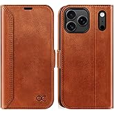 OCASE Compatible with iPhone 17 Pro Max Wallet Case, PU Leather Flip Folio Case with Card Holders RFID Blocking Kickstand [Shockproof TPU Inner Shell] Phone Cover 6.9 Inch 2025, Retro Brown