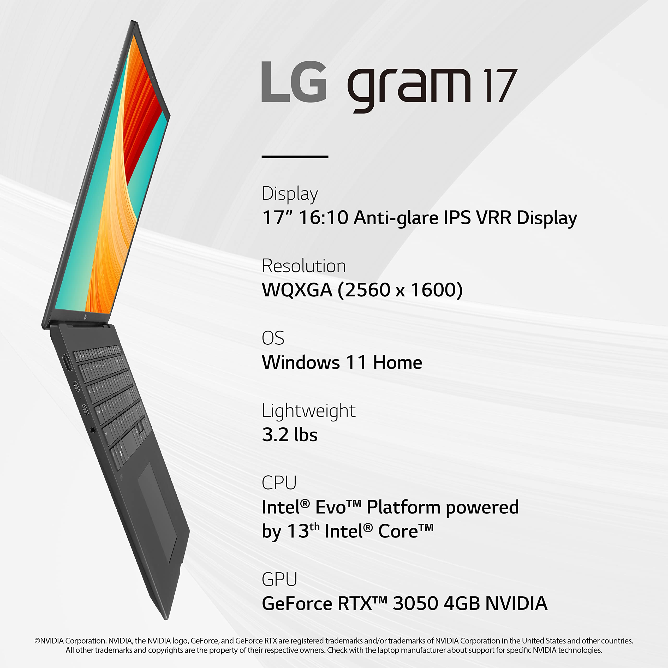 Mua LG gram 17” Lightweight Laptop, Intel 13th Gen Core i7 Evo Platform ...