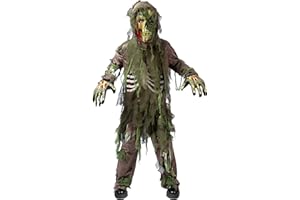 Spooktacular Creations Swamp Deluxe Skeleton Living Dead Zombie Costume for Halloween Kids Monster Role-Playing