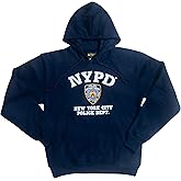 Artisan Owl New York Police Department Style Hooded Sweatshirt Souvenir Hoodie, NavyBlue