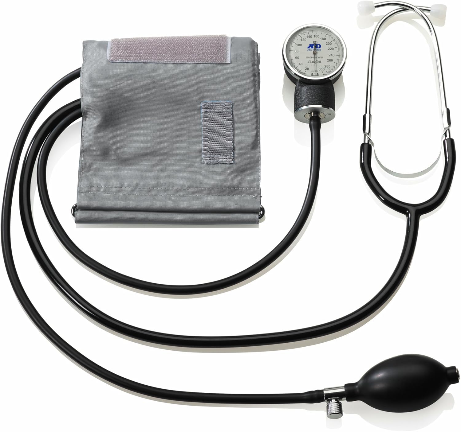A&D Medical Professional Aneroid Sphygmomanometer with Stethoscope and
