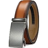 CHAOREN Mens Belt - Mens Ratchet Belt Leather 1 3/8" for Dress Pant - Micro Adjustable Belt Fit Everywhere
