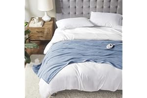 Serta Luxuriously Soft Plush Electric Blanket Fast Heating Cozy Cover, Safety Auto Shut Off Timer, Low EMF, Multi Heat Settin