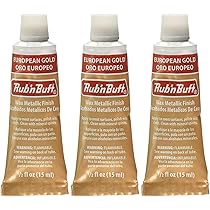 Pasta Metallic Rub 'N Buff Dequ-Art - Doratura Per Cornici, Legno E Restauri - Foto 8