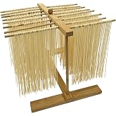 GAREDOB Pasta Drying Rack Bamboo Noodle Spaghetti Dryer Stand-16 Arms | GAREDOB Pasta Drying Rack Bamboo Pasta Rack Collapsible Fresh Pasta Noodle Spaghetti Dryer Hanger Stand-Bamboo 16 Arms