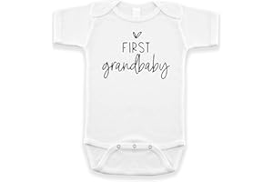 PINEAPPLE PANCAKE KIDS Pregnancy Announcement Infant Bodysuit First Grandbaby Gift for Grandparents | New Baby Surprise (0-3 month, White)