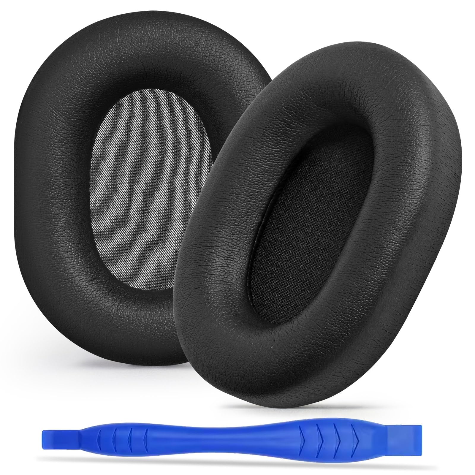 Aurivor Replacement Ear Pads Cushions for Sony XM5 Noise Canceling Headphones, Premium WH-1000XM5 Earpads Covers with Soft Protein Leather, Optimized Memory Foam (Black) — image 1