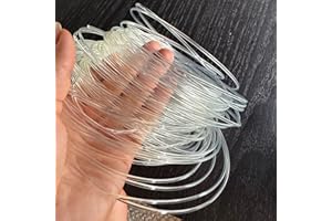 ANROOKIE Transparent Plastic Boning Roll, 0.8-1.8mm PP Corset Strips Webbing Boning, 27 Yard Lengths for Lingerie, Dresses & DIY Sewing Supplies Gift for Sewing Fans (Transparent, 1 mm)