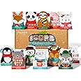 Thoughtfully Gourmet, Hot Chocolate Gift Set in Holiday Character Packaging, Flavors Include Rocky Road, Cookies Butter, Pumpkin Pie & More, Set of 12