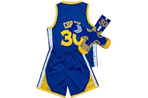 TIANKI Kids Basketball Jersey Training Uniform Set - Youth Basketball Jersey Tank Top+Shorts+Socks for Boys Girls Holiday Gift