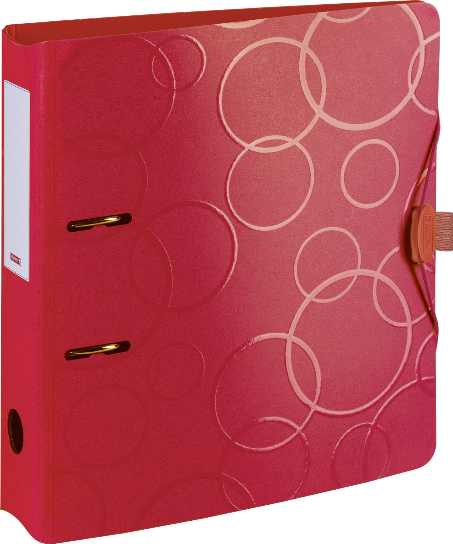 Brunnen Colour Code Binder Made from Durable Plastic, Poly Foam 7 cm Rückenbreite red