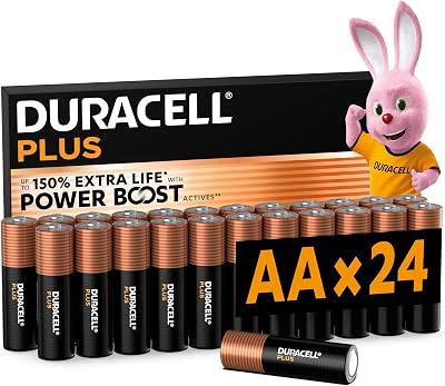 Duracell Plus AA Batteries 24 Pack - Alkaline 1.5V - 150% Extra Life