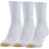GOLDTOE Women's Anklet Turncuff Socks (3-Pack)