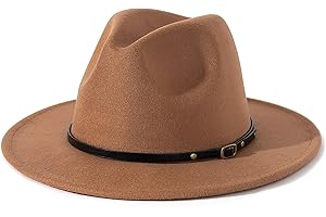 Lisianthus Women Belt Buckle Fedora Hat
