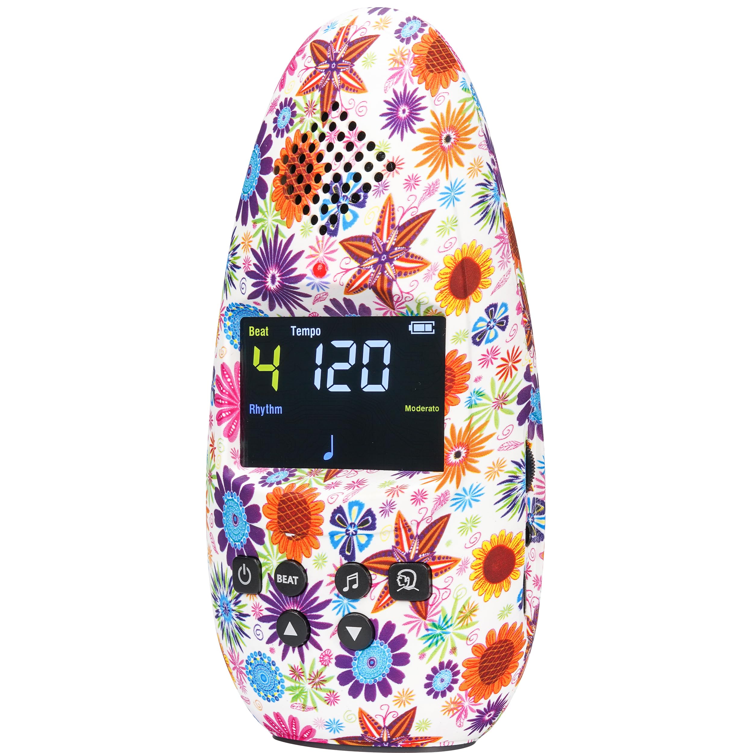 Sondery Metronome Digital Rechargeable Vocal Big Sound with Color Screen USB Headphone Jack, Colorful Pattern Designs Art Series Bulletome for Guitar Drum Piano and All Instruments Play Coach