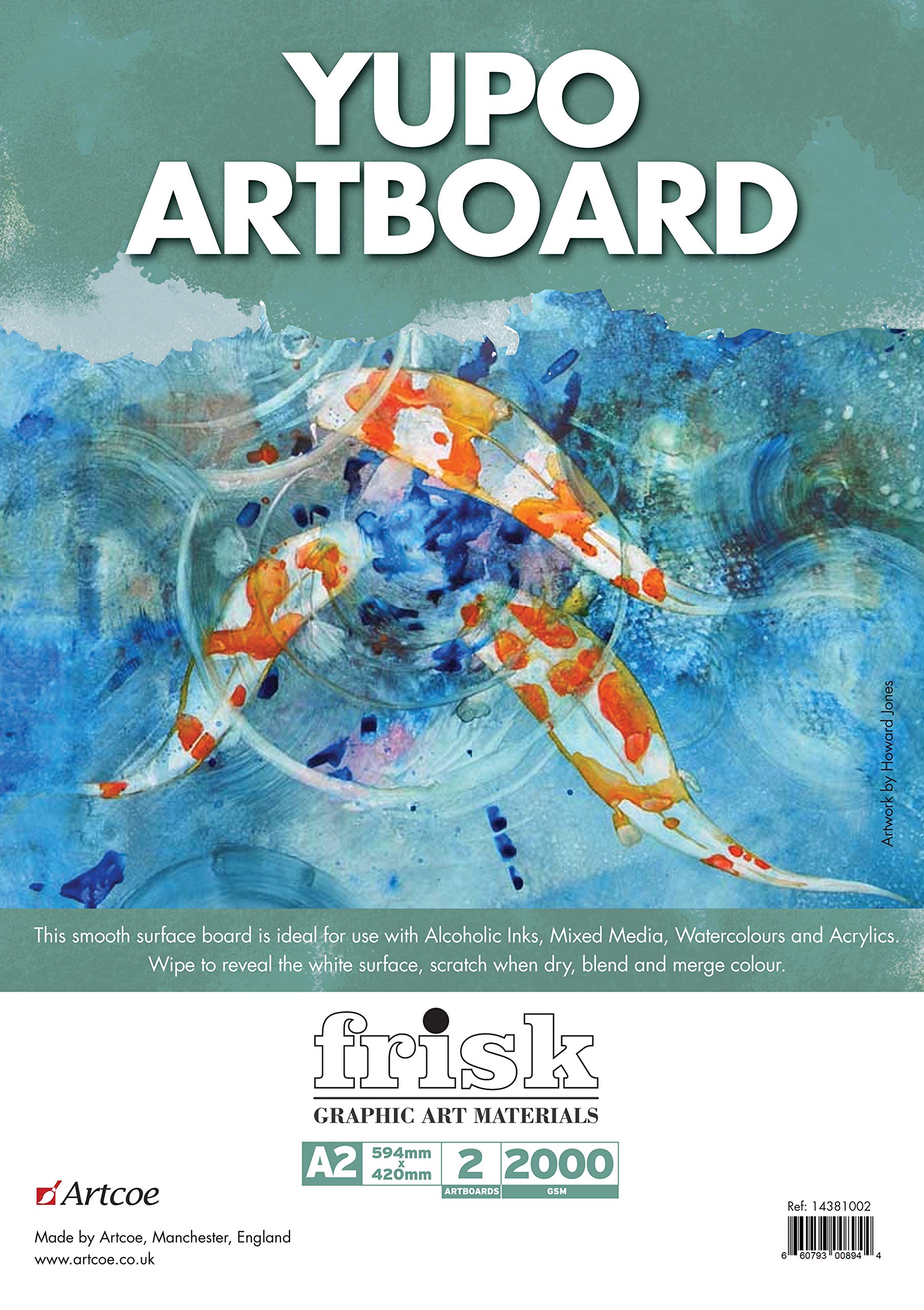 Frisk A2 Pack of 2 YUPO Artboard, White