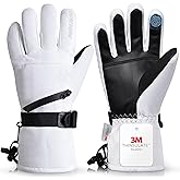 HOIHOO Snow Gloves - 3M Thinsulate Waterproof Winter Snowboarding Gloves for Men & Women, Ski Glove for Cold Weather