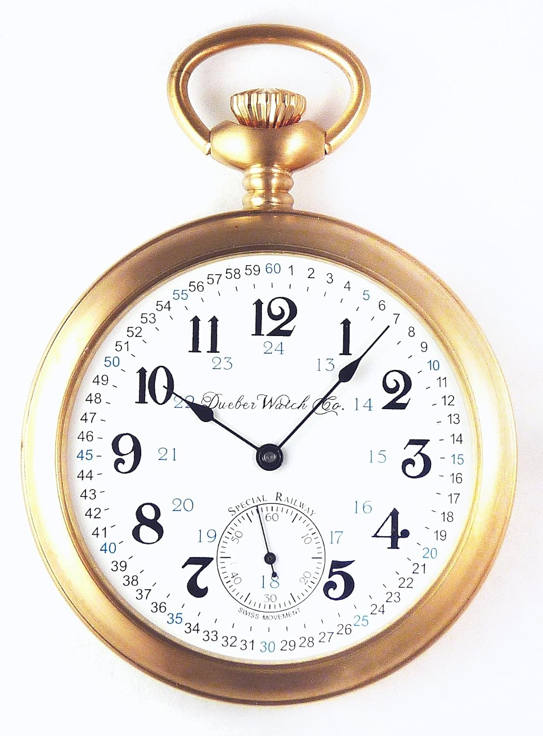 Dueber Special Railway Swiss Mechanical Pocket Watch, Satin