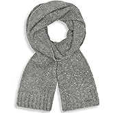 Calvin Klein womens Metallic Knit Rib Scarf
