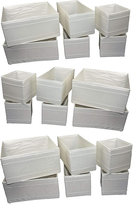 Ikea Skubb - Cajas de almacenaje Plegables, Blanco, 12er Set: Amazon.es: Hogar