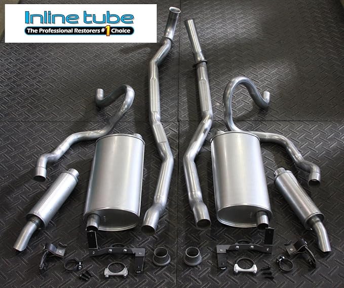 70 71 72 Chevelle SS 396 454 Barrel Resonator Exhaust System Tail Pipe