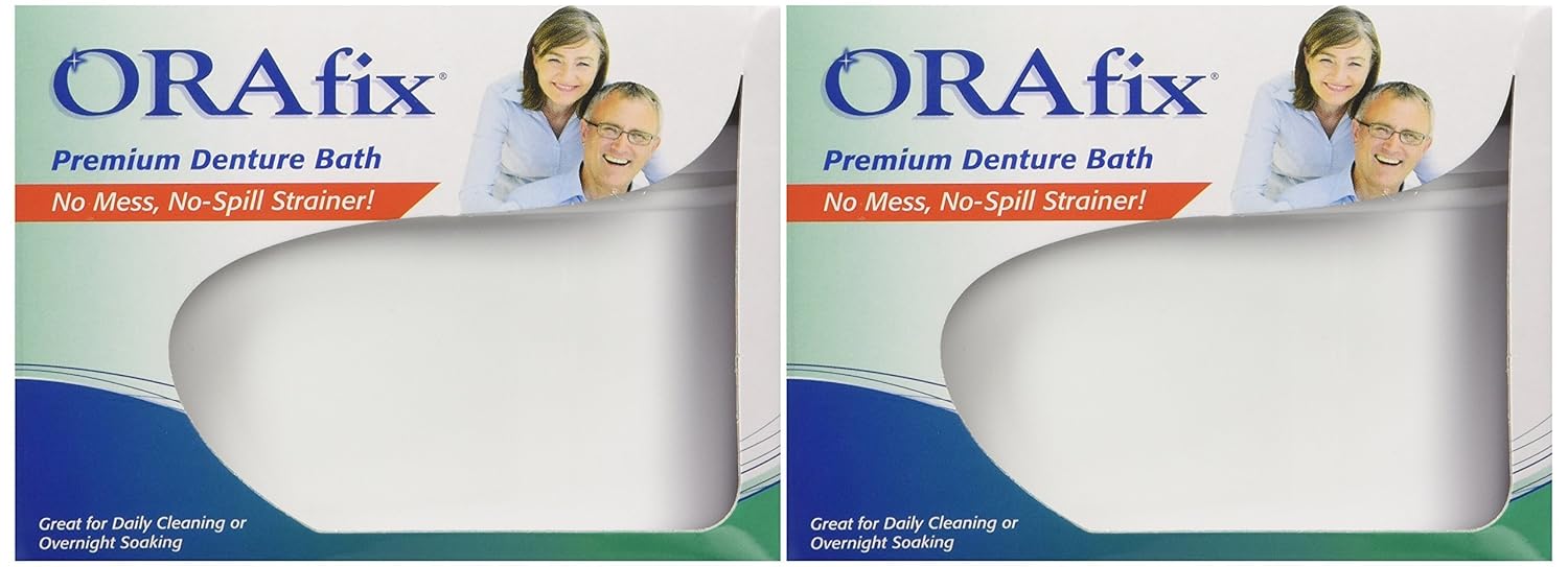 Pepsodent Premium Denture Bath, 2 Pack : Adaptive Dental Care Aids : Beauty