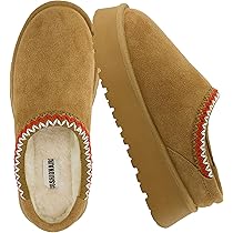 【BAON】Budil Suede Platform Fur Slippers Amazon.com | CUSHIONAIRE Kabuki Platform Boots Genuine Suede