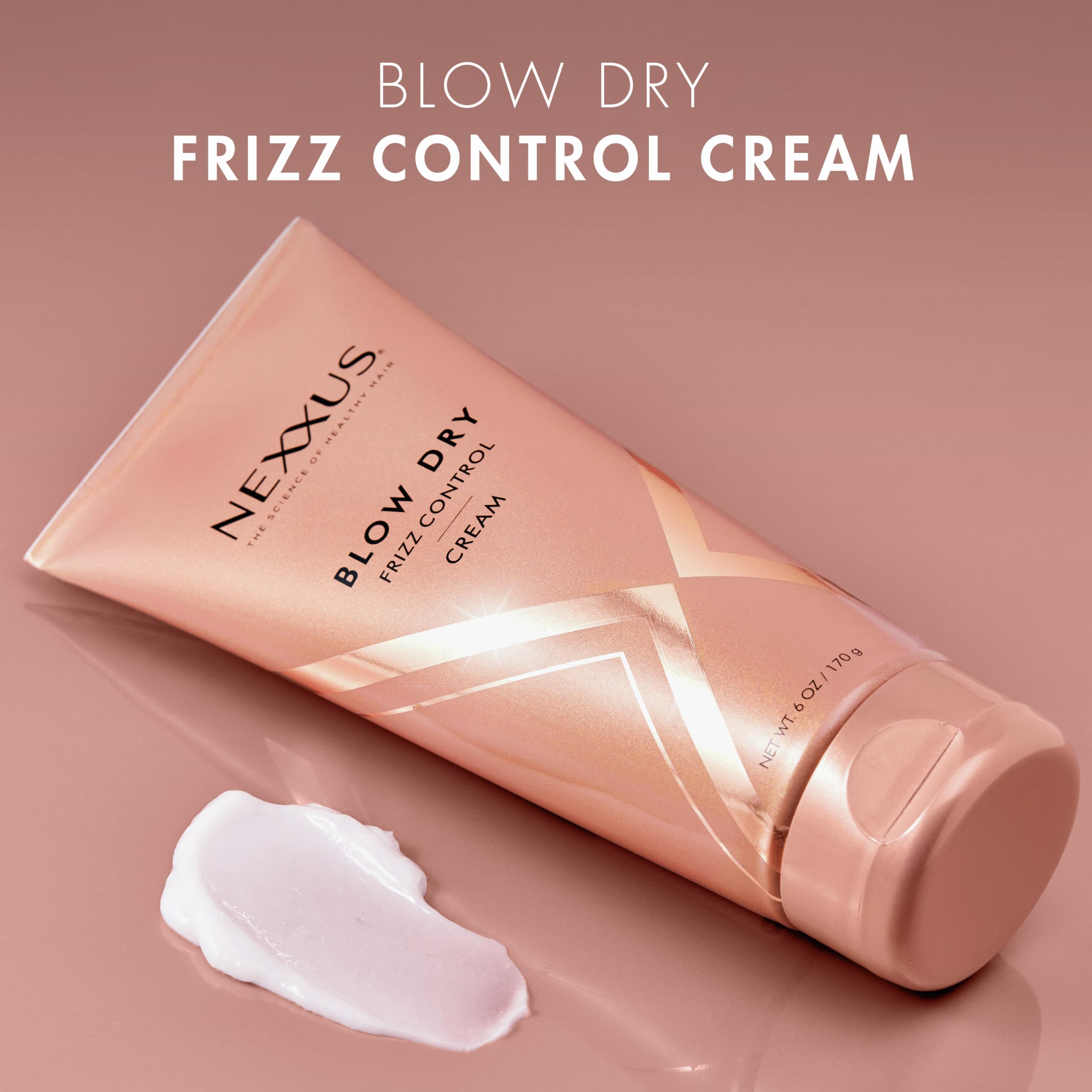 Nexxus Blow Dry Cream Frizz Control for Weightless Style & Volume, with StyleProtect Technology 6 oz