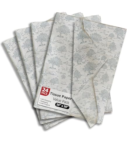 Hi Sasara 30 Sheets Gold Sunflower Tissue Paper - 28x20 Inch Bulk Pack For Gift Wrapping, Party Decor, And Crafts