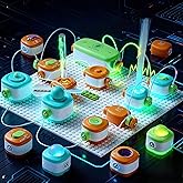 Science Kits for Kids - STEM Educational Circuits Kit for Kids, 168 Projects 37 Circuit Parts Electronics Building Blocks, Science Experiment Toy - DIY Engineering Gift for Boys Girls Ages 3+