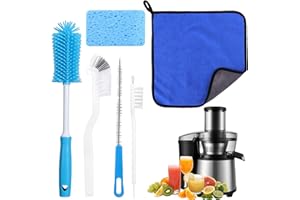 XANGNIER 6PCS Cold Press Juicer Cleaning Brush Kit – Complete Cleaning Set for Slow Juicers, Masticating Juicer Accessories & Juice Extractor Parts – Essential Kitchen Cleaning Tool