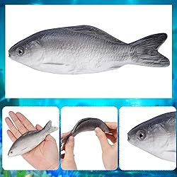 jiebor 6PCS Fake Fish Realistic Toy Artificial