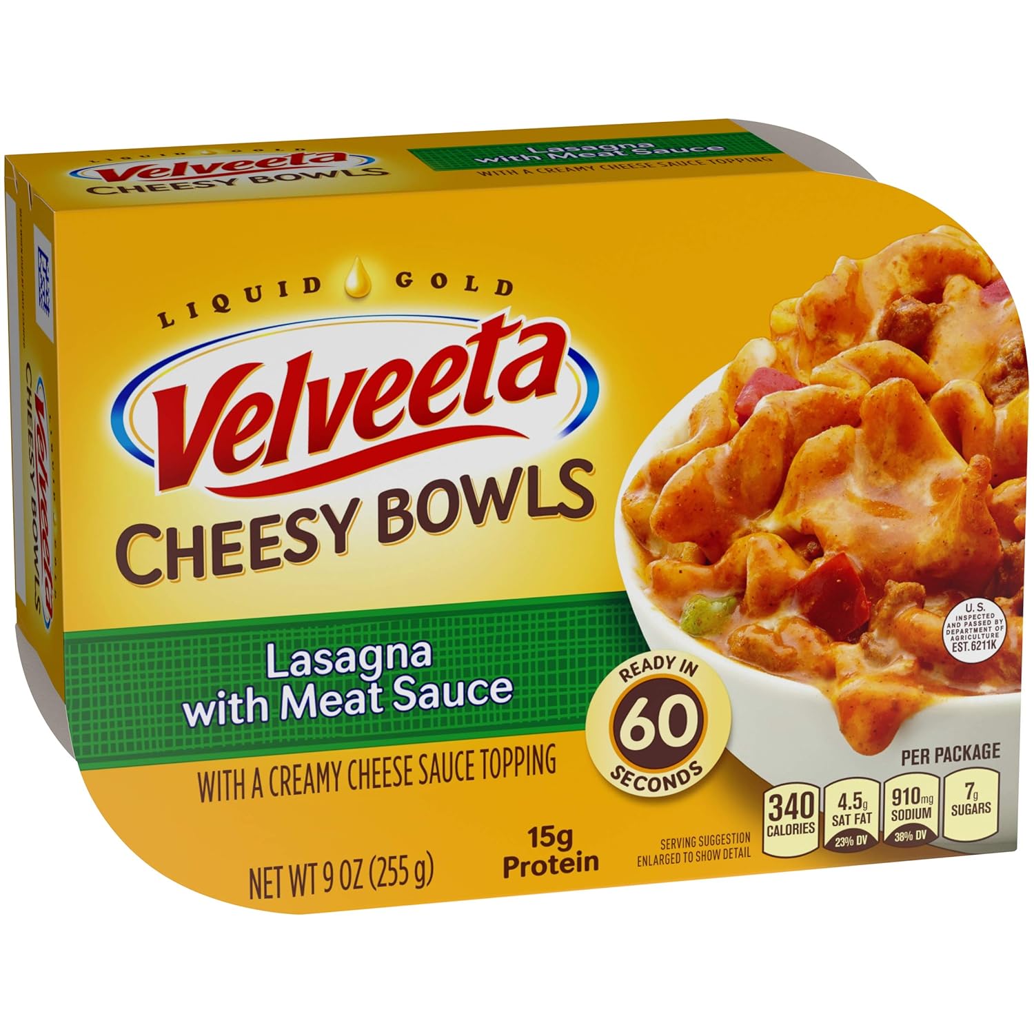 Amazon Com Velveeta Cheesy Bowls Lasagna With Meat Sauce 9 Oz Box Packaged Pasta Dinner Kits Grocery Gourmet Food