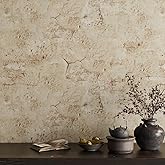 VaryPaper 15.7" x 78.7" Industrial Tan Concrete Peel and Stick Wallpaper Textured Concrete Contact Paper for Walls Countertops Removable Self Adhesive Cement Vinyl Wall Paper for Bedroom Living Room