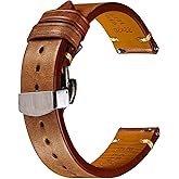 REZERO Quick Release Watch Band, Top Grain Leather Watch Straps, Italian Calfskin Watchbands Replacement 18mm 19mm 20mm 21mm 22mm 23mm 24mm for Men, Women