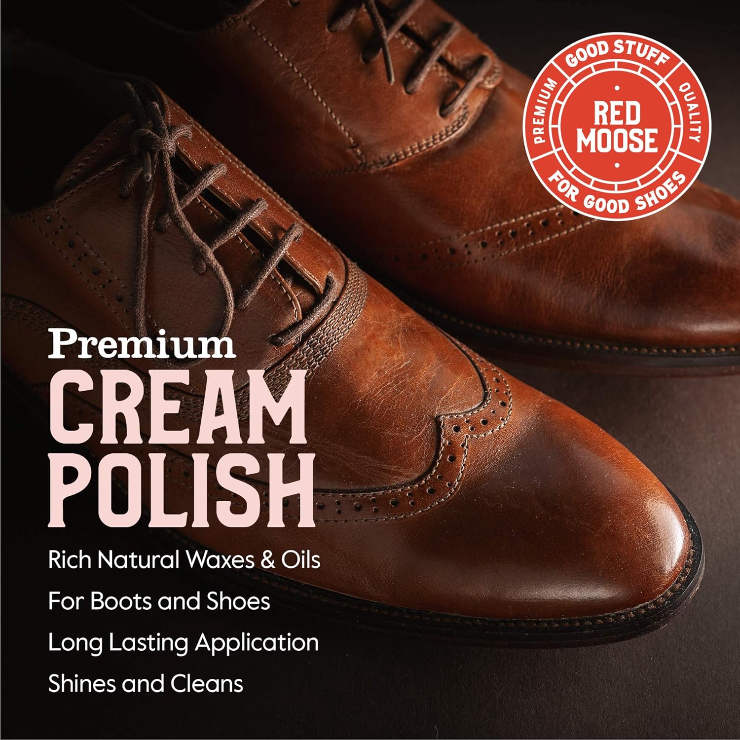 Red Moose Red Boot and Shoe Cream Polish - Made in the USA: Shoes