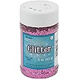 Sulyn Petal Pink Glitter Jar, 4 Ounces, Non-Toxic, Reusable Jar with Easy to Use Shaker Top, Multiple Slot Openings for Easy 